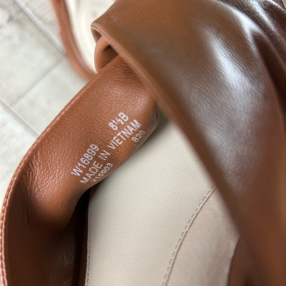 Cole Haan GrandSeries Tan Leather Slide Sandals Crisscross Slip on Comfort Shoes - Picture 7 of 7